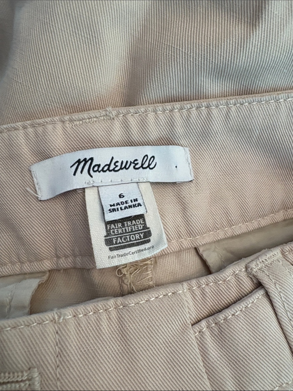 MADEWELL The Harlow Wide Leg Pant size 6 - Picture 5 of 6